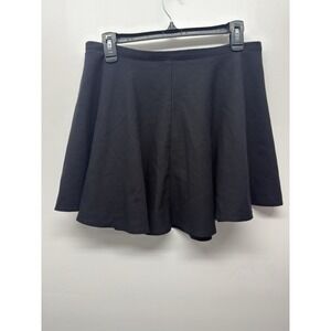 Victoria's Secret Sexy Black Skirt Gold‎ Zipper Skater Mini skirt Size 6 #21